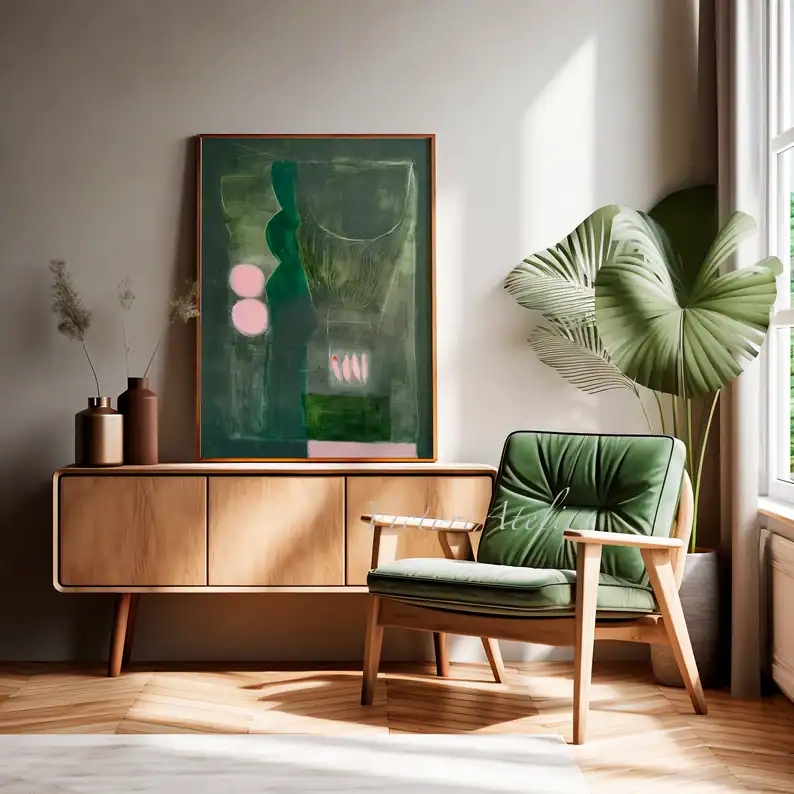 dark-green-abstract-art